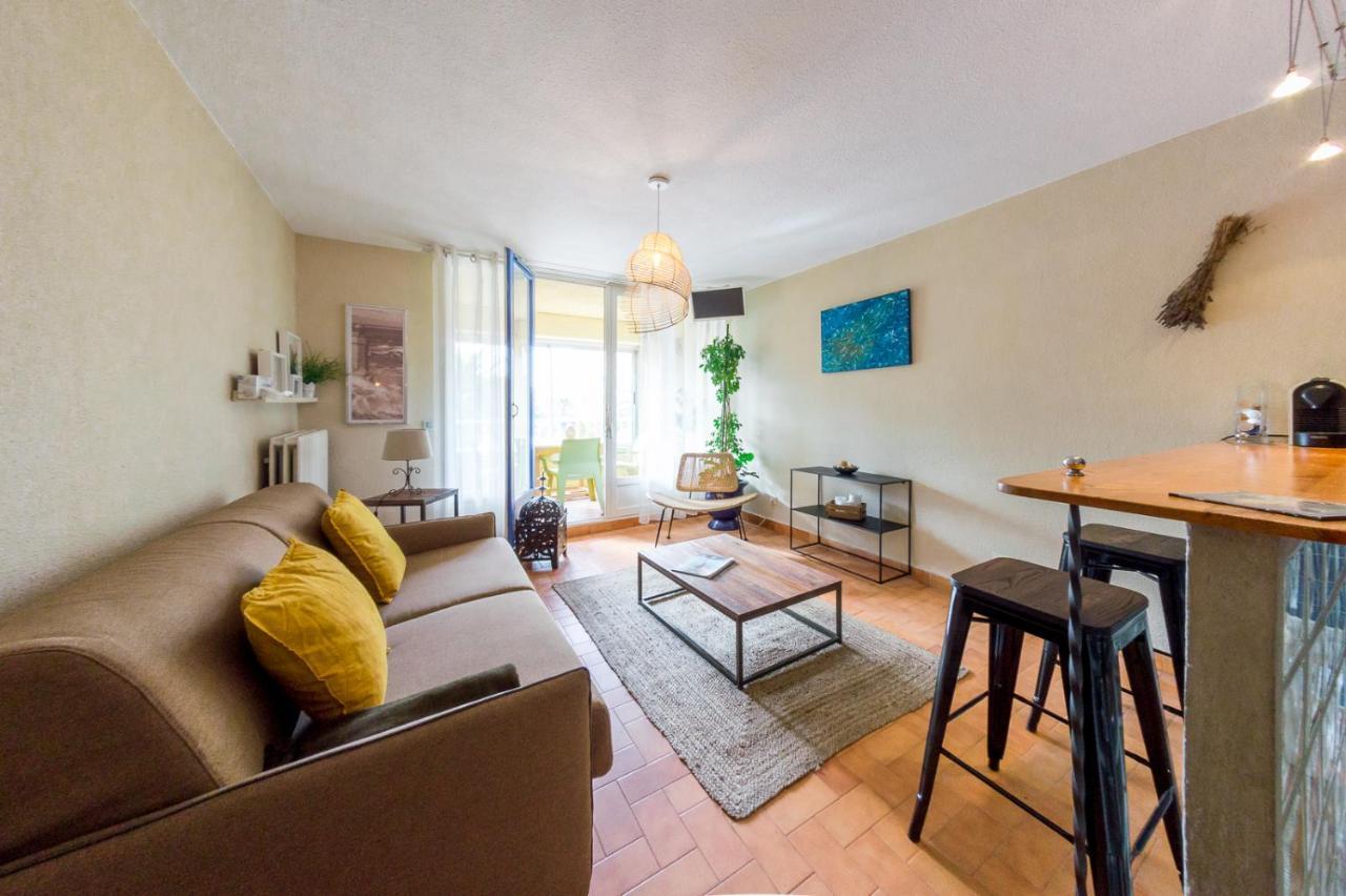 Retromirabeau "Cote Mer" - 29M2 - Lumineux - Terrasse Loggia - Vue Marina - Parking Securise - 2 A 3 Pers - Emplacement Top - Cheques Vacances Connect Gruissan Luaran gambar