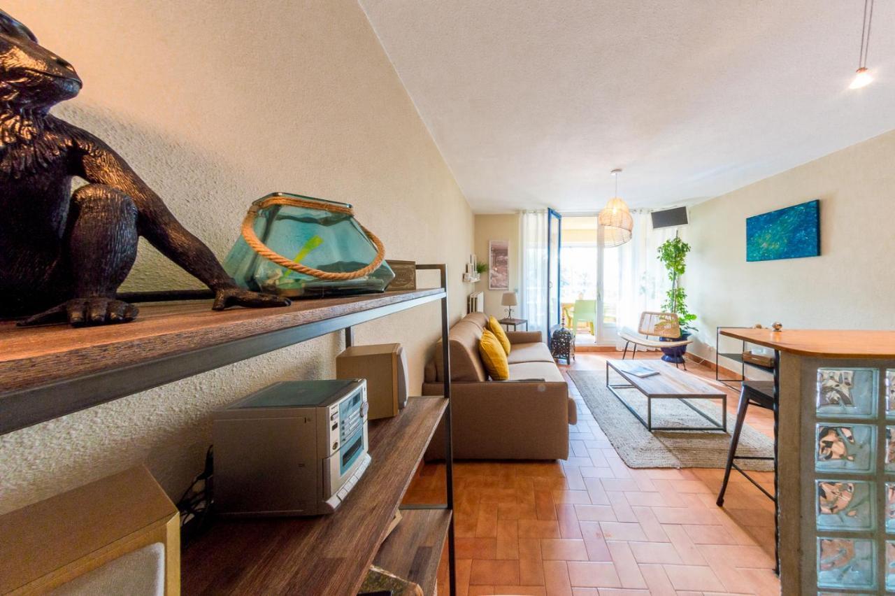 Retromirabeau "Cote Mer" - 29M2 - Lumineux - Terrasse Loggia - Vue Marina - Parking Securise - 2 A 3 Pers - Emplacement Top - Cheques Vacances Connect Gruissan Luaran gambar