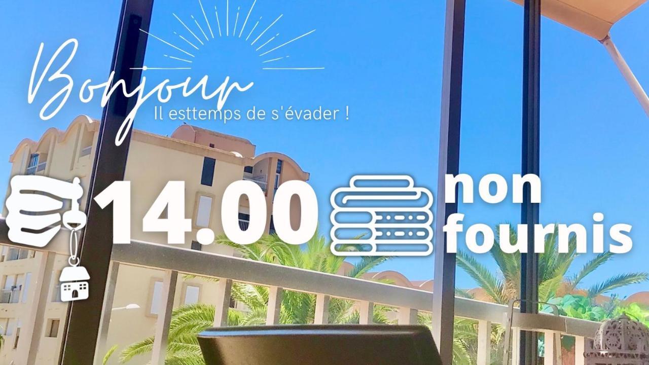 Retromirabeau "Cote Mer" - 29M2 - Lumineux - Terrasse Loggia - Vue Marina - Parking Securise - 2 A 3 Pers - Emplacement Top - Cheques Vacances Connect Gruissan Luaran gambar