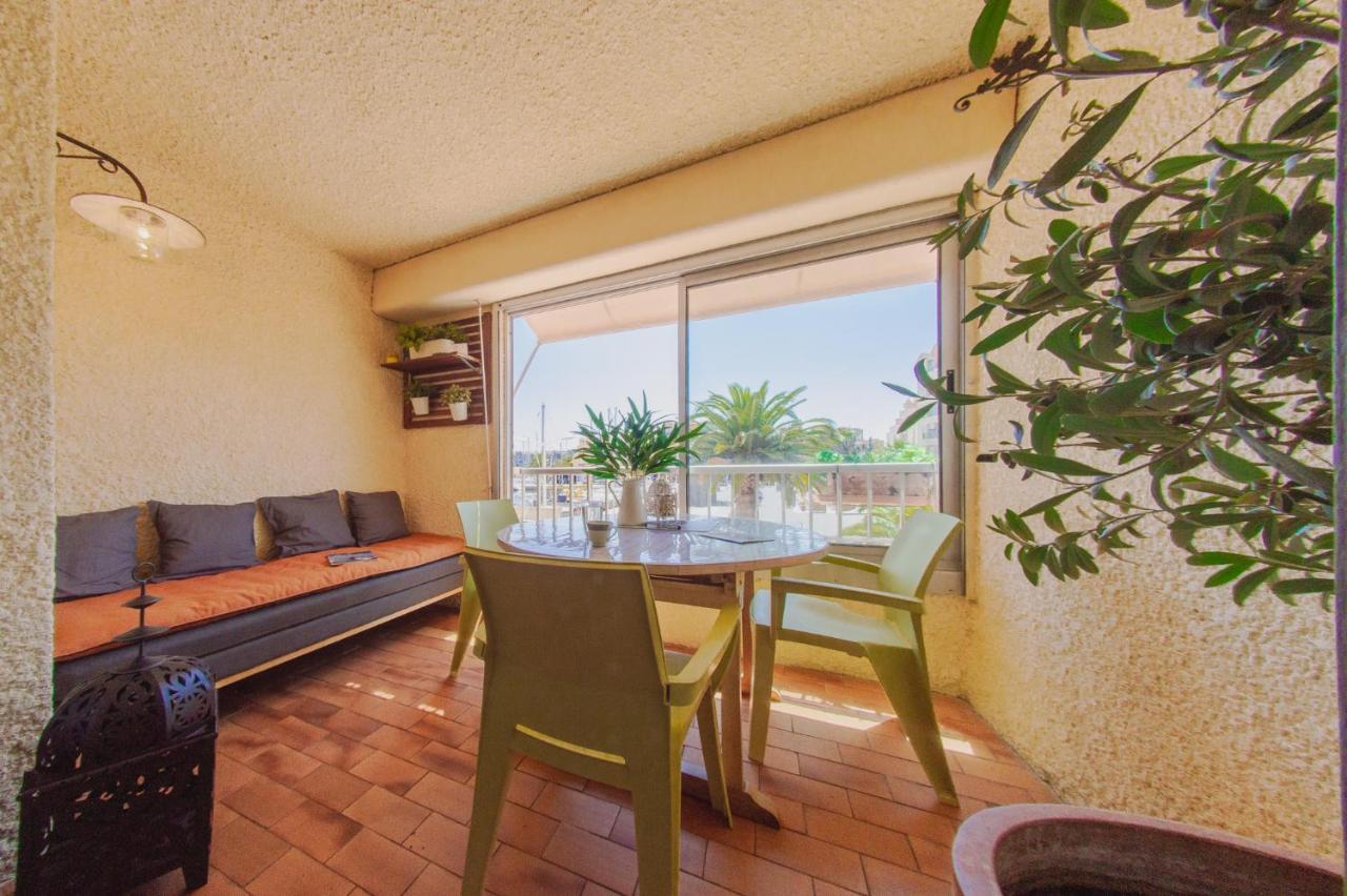 Retromirabeau "Cote Mer" - 29M2 - Lumineux - Terrasse Loggia - Vue Marina - Parking Securise - 2 A 3 Pers - Emplacement Top - Cheques Vacances Connect Gruissan Luaran gambar
